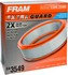 CA3549 by FRAM - Round Plastisol Air Filter