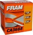 CA3688 by FRAM - Round Plastisol Air Filter