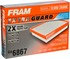 CA6867 by FRAM - Flexible Panel Air Filter