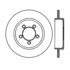 Centric 120.6509 Disc Brake Rotor Centric Premium Brake Rotor