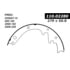 112.0228 by CENTRIC - Riveted Brake Shoes