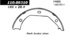 111.0831 by CENTRIC - Premium Parking Brake Shoes