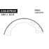111.0791 by CENTRIC - Premium Parking Brake Shoes