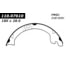 Centric 111.0761 Parking Brake Shoe Premium Parking Brake Shoes