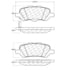 Centric 106.14020 Disc Brake Pad Set PosiQuiet Extended Wear