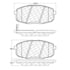 Centric 106.13970 Disc Brake Pad Set PosiQuiet Extended Wear