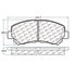 Centric 106.13740 Disc Brake Pad Set POSIQUIET EXTEND