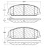 Centric 106.13510 Disc Brake Pad Set POSIQUIET EXTEND