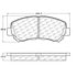 Centric 106.13380 Disc Brake Pad Set PosiQuiet Extended Wear