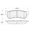 Centric 106.13150 Disc Brake Pad Set Posi Quiet Ceramic Brake Pads with Shims and Hardware
