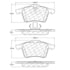 Centric 106.13050 Disc Brake Pad Set PosiQuiet Extended Wear