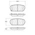 Centric 106.12960 Disc Brake Pad Set Posi Quiet Ceramic Brake Pads with Shims and Hardware