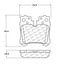 Centric 106.12830 Disc Brake Pad Set Posi Quiet Ceramic Brake Pads with Shims and Hardware