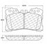 Centric 106.12820 Disc Brake Pad Set Posi Quiet Ceramic Brake Pads with Shims and Hardware
