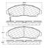 Centric 106.12800 Disc Brake Pad Set PosiQuiet Extended Wear