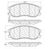 Centric 106.12640 Disc Brake Pad Set PosiQuiet Extended Wear