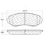 Centric 106.11880 Disc Brake Pad Set Posi Quiet Ceramic Brake Pads with Shims and Hardware