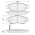 Centric 106.11950 Disc Brake Pad Set PosiQuiet Extended Wear