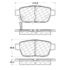 Centric 106.11030 Disc Brake Pad Set Posi Quiet Ceramic Brake Pads with Shims and Hardware