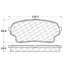 Centric 106.11050 Disc Brake Pad Set Posi Quiet Ceramic Brake Pads with Shims and Hardware