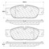 Centric 106.10650 Disc Brake Pad Set PosiQuiet Extended Wear