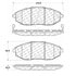 Centric 106.10310 Disc Brake Pad Set PosiQuiet Extended Wear