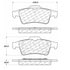 Centric 106.09730 Disc Brake Pad Set PosiQuiet Extended Wear