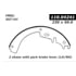 Centric 111.04241 Drum Brake Shoe Premium Brake Shoes