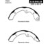 Centric 111.0411 Drum Brake Shoe Premium Brake Shoes