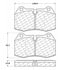Centric 106.06390 Disc Brake Pad Set PosiQuiet Extended Wear