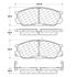 Centric 106.05520 Disc Brake Pad Set PosiQuiet Extended Wear
