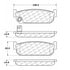 Centric 106.04810 Disc Brake Pad Set PosiQuiet Extended Wear