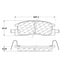 Centric 106.03980 Disc Brake Pad Set PosiQuiet Extended Wear
