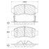 Centric 106.08320 Disc Brake Pad Set PQ Extended Wear