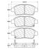 Centric 106.08310 Disc Brake Pad Set PosiQuiet Extended Wear