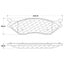 Centric 106.0777 Disc Brake Pad Set Posi-Quiet Extended Wear Brake Pads with Shims and Hardware