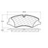Centric 104.14250 Disc Brake Pad Set Posi Quiet Semi-Metallic Brake Pads with Hardware