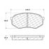 104.03890 by CENTRIC - PosiQuiet Semi Met Pads
