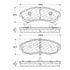 Centric 104.03530 Disc Brake Pad Set PosiQuiet Semi Met Pads