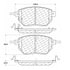 Centric 104.09690 Disc Brake Pad Set PosiQuiet Semi Met Pads