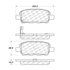 Centric 104.09050 Disc Brake Pad Set PosiQuiet Semi Met Pads