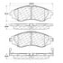 104.07970 by CENTRIC - Posi Quiet Extended Wear Brake Pads with Shims and Hardware