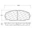 Centric 100.12650 Disc Brake Pad Set OEM Brake Pads