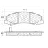 Centric 100.10780 Disc Brake Pad Set OEM Brake Pads