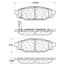 Centric 100.10440 Disc Brake Pad Set OEM Brake Pads