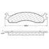 Centric 100.06320 Disc Brake Pad Set OEM Brake Pads