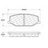 Centric 100.06350 Disc Brake Pad Set Posi Quiet Ceramic Brake Pads with Shims and Hardware