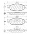 Centric 100.06270 Disc Brake Pad Set OEM Brake Pads