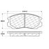 Centric 100.05840 Disc Brake Pad Set OEM Brake Pads