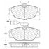 Centric 100.05670 Disc Brake Pad Set OEM Brake Pads